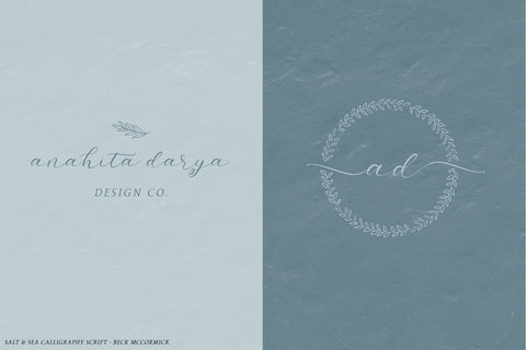 Salt and Sea Calligraphy Font Font Beck McCormick 
