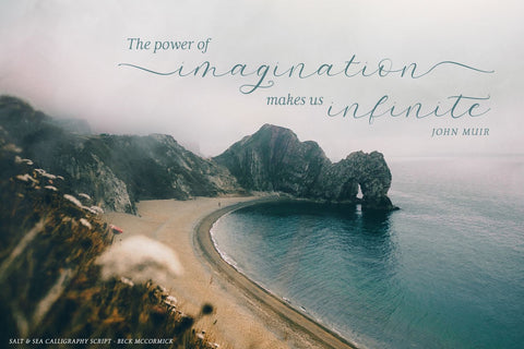 Salt and Sea Calligraphy Font Font Beck McCormick 