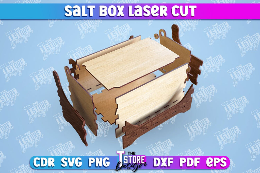 Salt Box | Kitchen Items | Storage Box | Salt Sugar Container | CNC ...