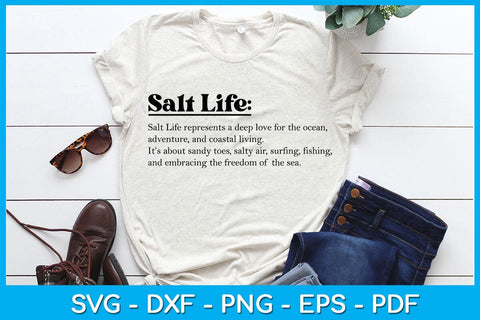 Salt Life Words SVG PNG PDF Cut File SVG Creativedesigntee 