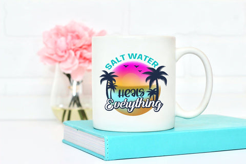 Salt Water Heals Everything, Summer Sublimation Sublimation CraftLabSVG 