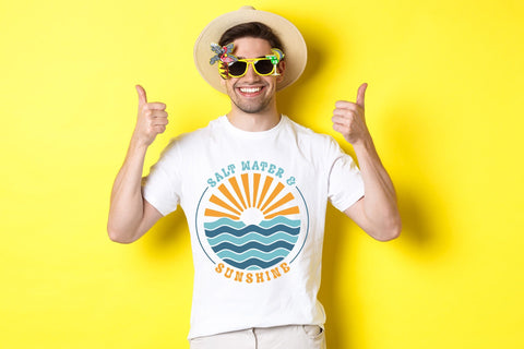 Salt Water & Sunshine - Retro Summer SVG SVG CraftLabSVG 