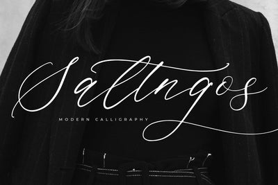 Saltngos - Modern Calligraphy Font Letterena Studios 