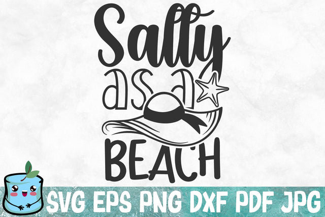 Salty As A Beach SVG MintyMarshmallows 