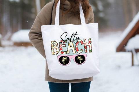 Salty Beach PNG Design Sublimation Designangry 