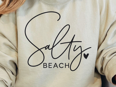 Salty Beach SVG, Summer SVG, Summer Vibes SVG, Beach Life Svg, Vacay Svg, Beach Svg, Vacation Shirt Svg, Ocean Vibes Svg, Coastal Svg SVG DesignDestine 
