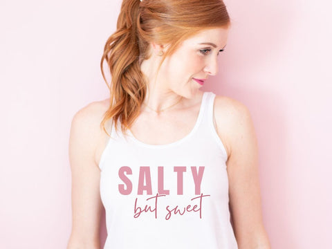 Salty But Sweet – Quirky Quote SVG Design SVG So Fontsy VIP Design Shop 