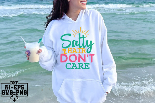 Salty Hair Don't Care Svg Cut Files Creative Art SVG CraftlabSvg55 
