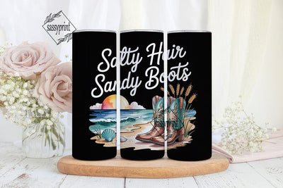 Salty Hair Sandy Boots 20oz Tumbler Sublimation sassyprint 