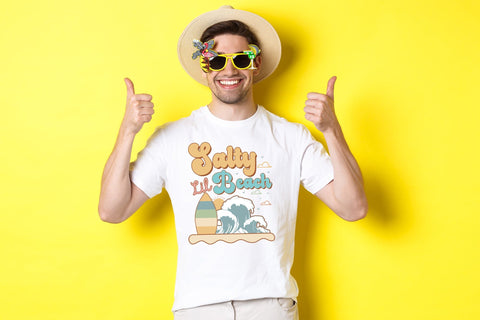 Salty Lil Beach - Retro Summer Sublimation Sublimation CraftLabSVG 