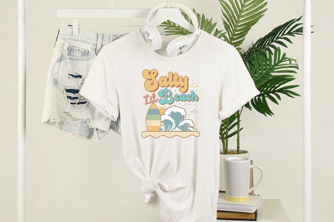 Salty Lil Beach - Retro Summer Sublimation Sublimation CraftLabSVG 