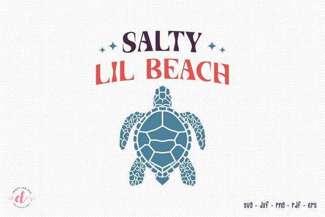 Salty Lil Beach - Retro Summer SVG SVG CraftLabSVG 