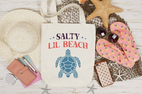 Salty Lil Beach - Retro Summer SVG SVG CraftLabSVG 