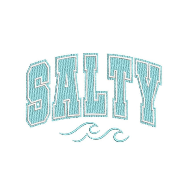 Salty Machine Embroidery Design, Ocean waves Embroidery Design, 4 sizes, Instant Download Embroidery/Applique DESIGNS Nino Nadaraia 