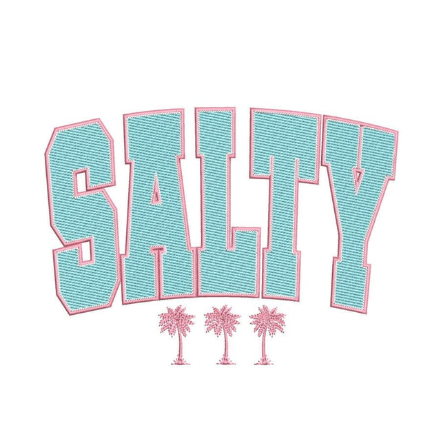 Salty Machine Embroidery Design, Palm Tree Embroidery Design, 3 sizes, Instant Download Embroidery/Applique DESIGNS Nino Nadaraia 