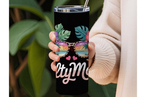 Salty Mom 20oz Tumbler Wrap Sublimation DesignSVG 