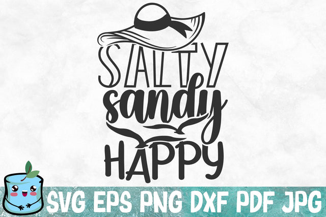 Salty Sandy Happy SVG MintyMarshmallows 