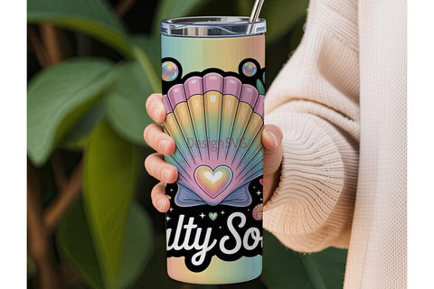 Salty Soul 20oz Tumbler Wrap Sublimation DesignSVG 