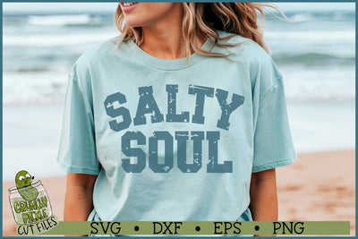 Salty Soul Distressed SVG File SVG Crunchy Pickle 
