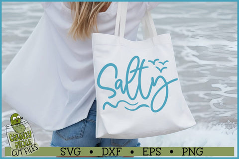 Salty SVG File SVG Crunchy Pickle 