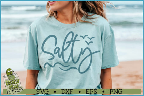 Salty SVG File SVG Crunchy Pickle 