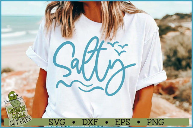 Salty SVG File SVG Crunchy Pickle 