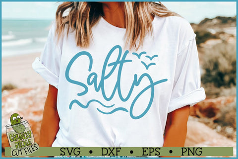 Salty SVG File SVG Crunchy Pickle 