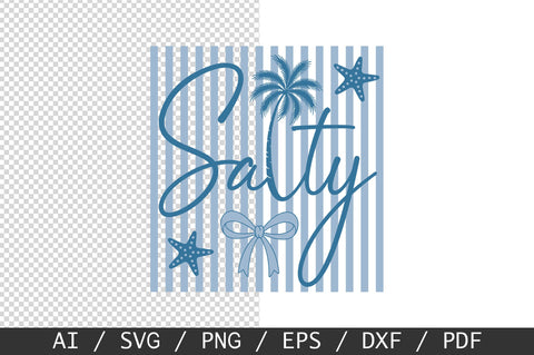 Salty SVG, Summer Coquette Bow SVG SVG SVG Studio 