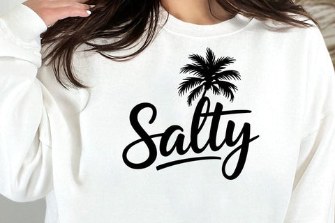 Salty SVG, Trendy Summer SVG, Salty Summer svg, Beach svg, Palm summer svg, Summer Vibes png SVG DesignDestine 