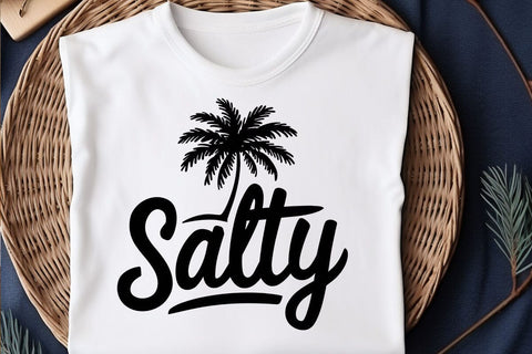 Salty SVG, Trendy Summer SVG, Salty Summer svg, Beach svg, Palm summer svg, Summer Vibes png SVG DesignDestine 