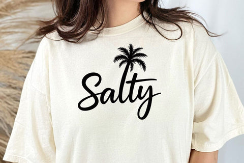 Salty SVG, Trendy Summer SVG, Salty Summer svg, Beach svg, Palm summer svg, Summer Vibes png SVG DesignDestine 