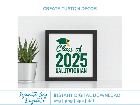 Salutatorian 2025 Graduation SVG Bundle clipart graphics SVG Kyanite Sky Digitals 