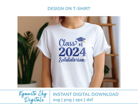 Salutatorian Graduation 2024 SVG bundle SVG Kyanite Sky Digitals 
