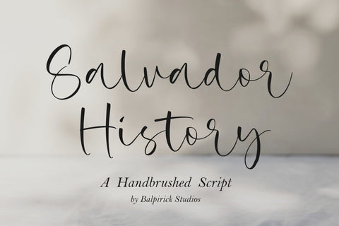 Salvador History Font Font Balpirick 
