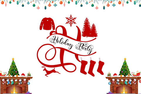 Samantha Christmas Monogram Font Prasetya Letter 