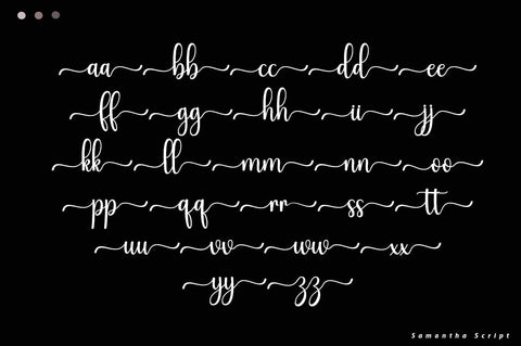Samantha Script Font muhammadzeky 