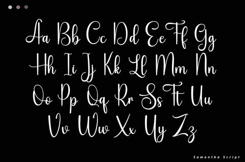 Samantha Script Font muhammadzeky 