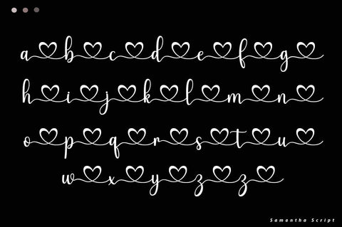 Samantha Script Font muhammadzeky 