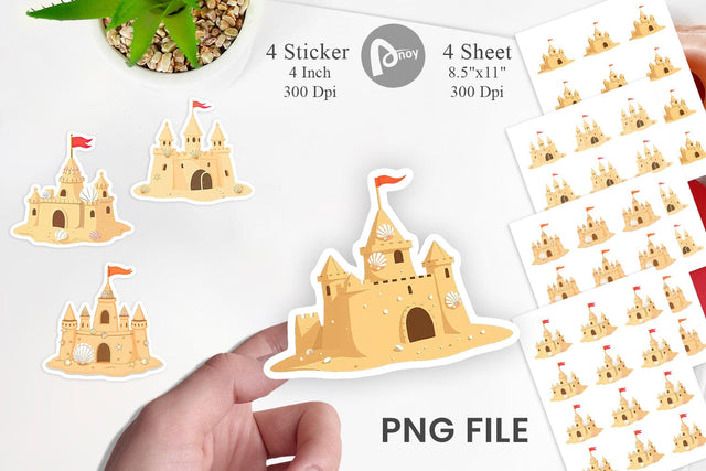Sandcastle Sticker Sublimation artnoy 