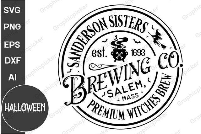 Sanderson Sisters est. 1963 Apothecary Potions, Elixirs SVG, Halloween SVG, Retro Halloween SVG, Halloween SVG Design SVG DesignPlante 503 
