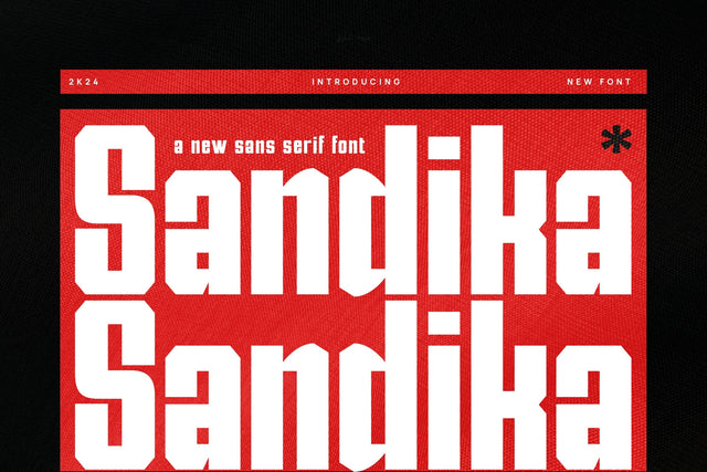 Sandika - Modern Sans Serif Font Font studioalmeera 