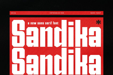 Sandika - Modern Sans Serif Font Font studioalmeera 