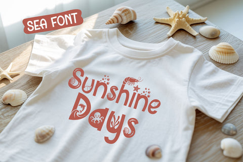 Sandy Wink Fonts | Playful Sea Font Family with 5 Cute Style Font TonisArtStudio 