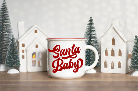 Santa Baby Retro SVG - Christmas SVG Sublimation Pickled Thistle Creative 