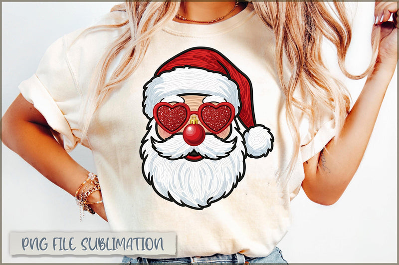 Santa Blowing Bubble PNG, Yarn Christmas Santa Sublimation Shetara Begum 