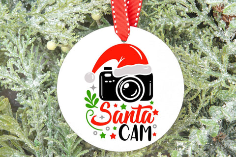 Santa Cam| Funny Christmas Santa SVG Cutting Files. SVG CosmosFineArt 