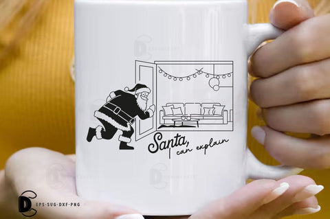 Santa Can Explain, Christmas Quote SVG Design SVG FiveStarCrafting 