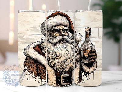Santa Christmas Tumbler Wrap, Santa Claus Sublimation Design, 20oz Skinny Cute Santa Claus Tumbler PNG Straight Tapered, Digital Download Sublimation ToriDesigns 