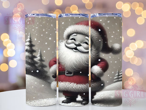 Santa Claus 20oz Tumbler Wrap, Christmas Tumbler, Santa Claus Design, Holiday Drinkware, 20oz Sublimation, Festive Tumbler Wrap, Santa Decor, Christmas Gift Sublimation SvggirlplusArt 