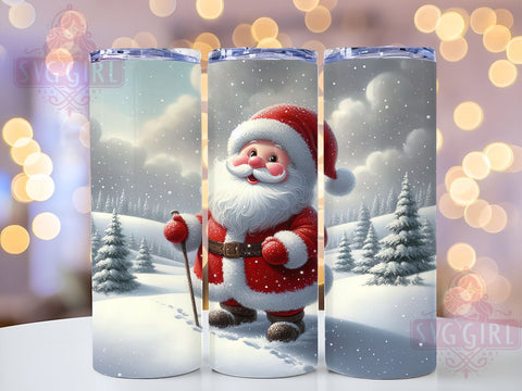 Santa Claus 20oz Tumbler Wrap, Christmas Tumbler, Santa Claus Design, Holiday Drinkware, 20oz Sublimation, Festive Tumbler Wrap, Santa Decor, Christmas Gift Sublimation SvggirlplusArt 